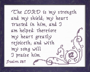 With My Song - Psalm 28:7